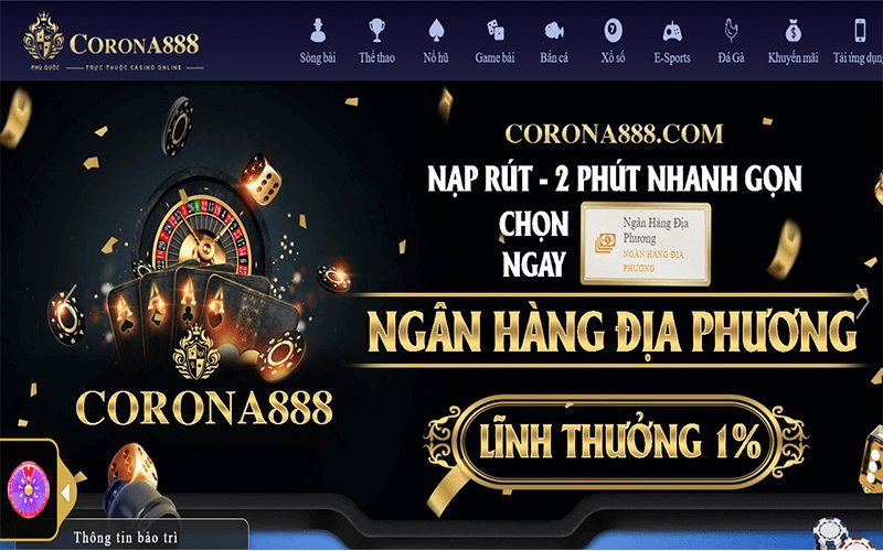 Giao dịch thần tốc và siêu đơn giản tại nhà cái Corona888