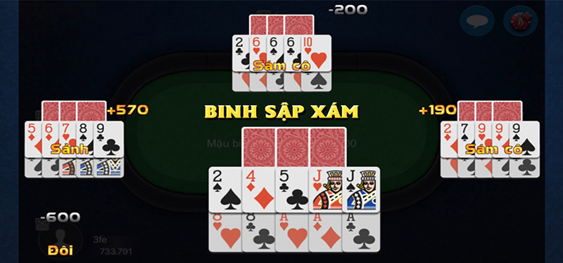 Binh xập xám là game bài nổi tiếng thu hút nhiều anh em