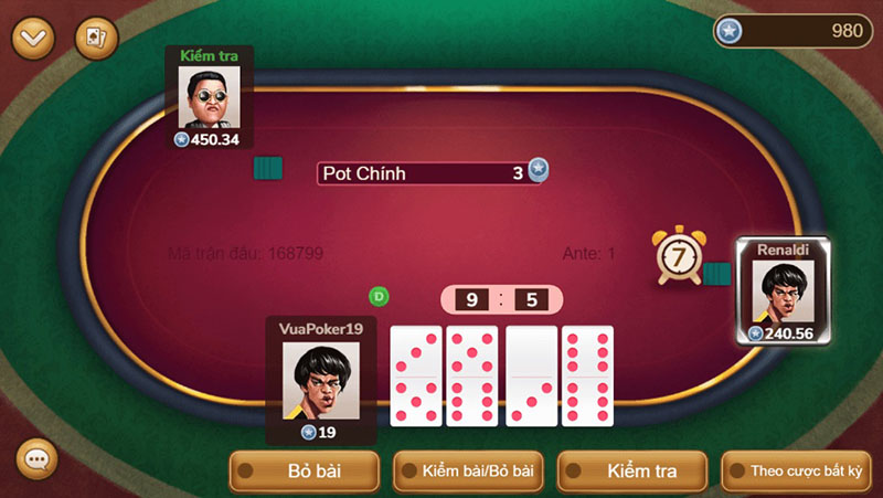 Mỗi ván Domino có từ 2 đến 4 người chơi