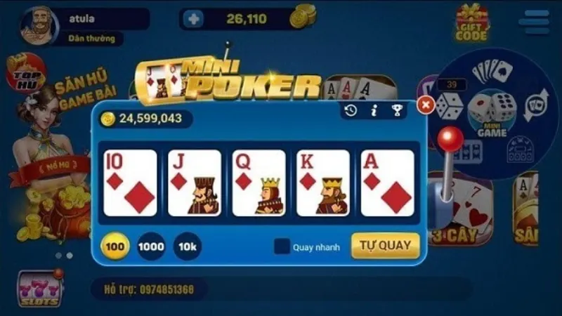 Những điều cần nhớ khi tham gia trò chơi Nổ Hũ Mini Poker